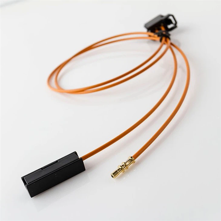 automotive MOST fiber bypass male and female fiber optic loop cable for Media Oriented System Transport (4)