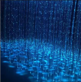 Νέο μοντέλο RGB με αλλαγή χρώματος LED οπτικών ινών Χριστουγεννιάτικη κουρτίνα για ξενοδοχεία KTV μπαρ Εσωτερικά δωμάτια Ανθεκτικό πλαστικό IP67